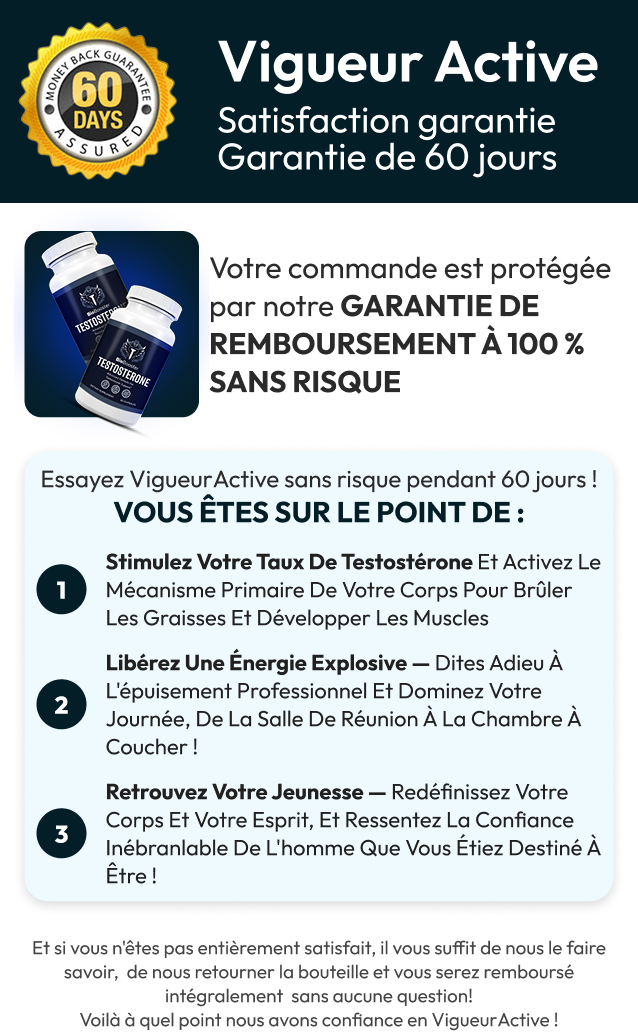 Vigueur Active Product with ingredients